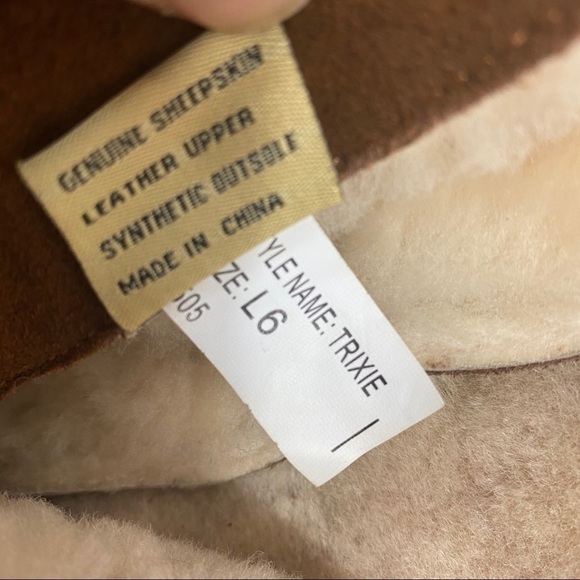 RJS Fuzzies Brown Trixie Chestnut Fold Over Boot 6 - Picture 11 of 12